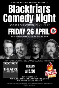 Blackfriars Comedy Night - April 2024