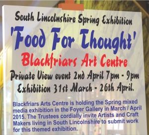 Spring Mixed Media Exhibition - 'Food For Thought' - Submissions Required!
