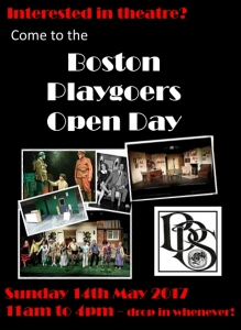 Boston Playgoers Open Day - Sunday 14th May