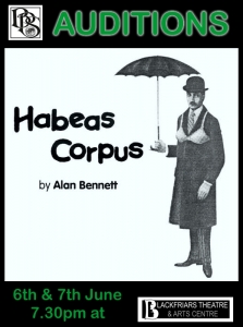 AUDITIONS - Boston Playgoers Society - Habeas Corpus