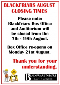 CLOSED FOR MAINTENANCE - 7th - 19th Aug 2017