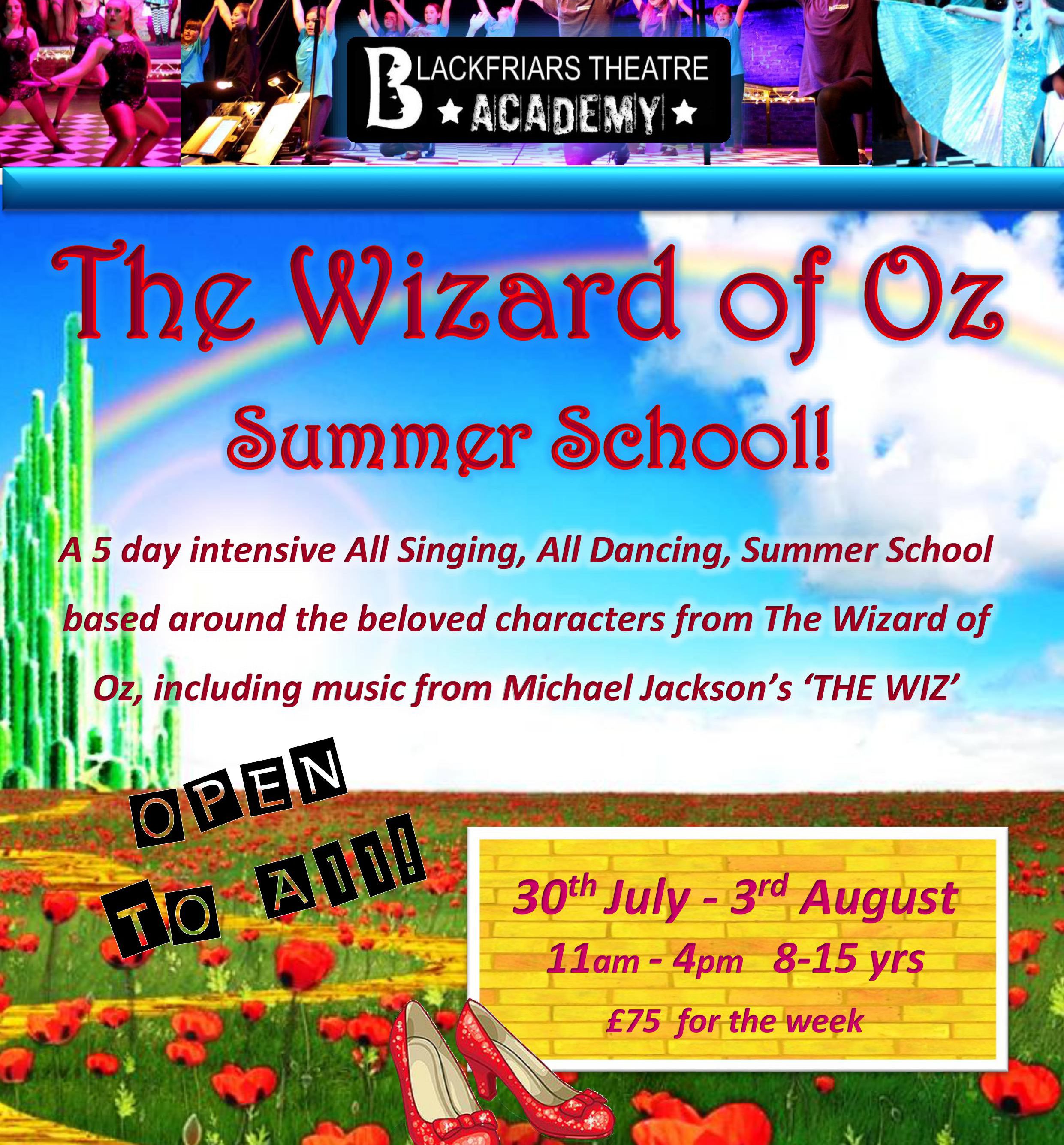 Blackfriars Theatre Academy - Summer School - FINAL PLACES LEFT