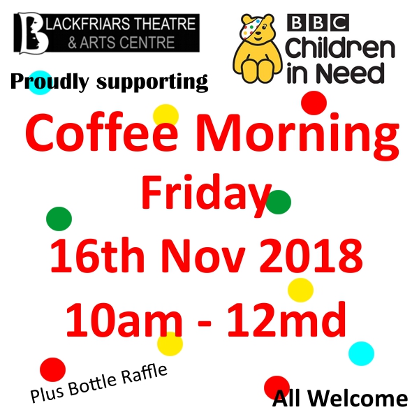 Children in Need Coffee Morning - Fri 16th Nov 2018