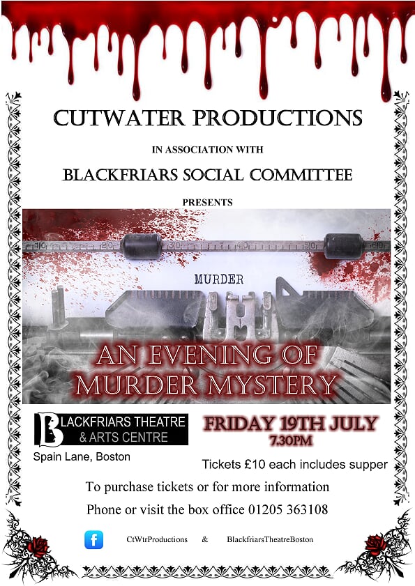 An Evening of Murder and Mystery - Friday 19th July