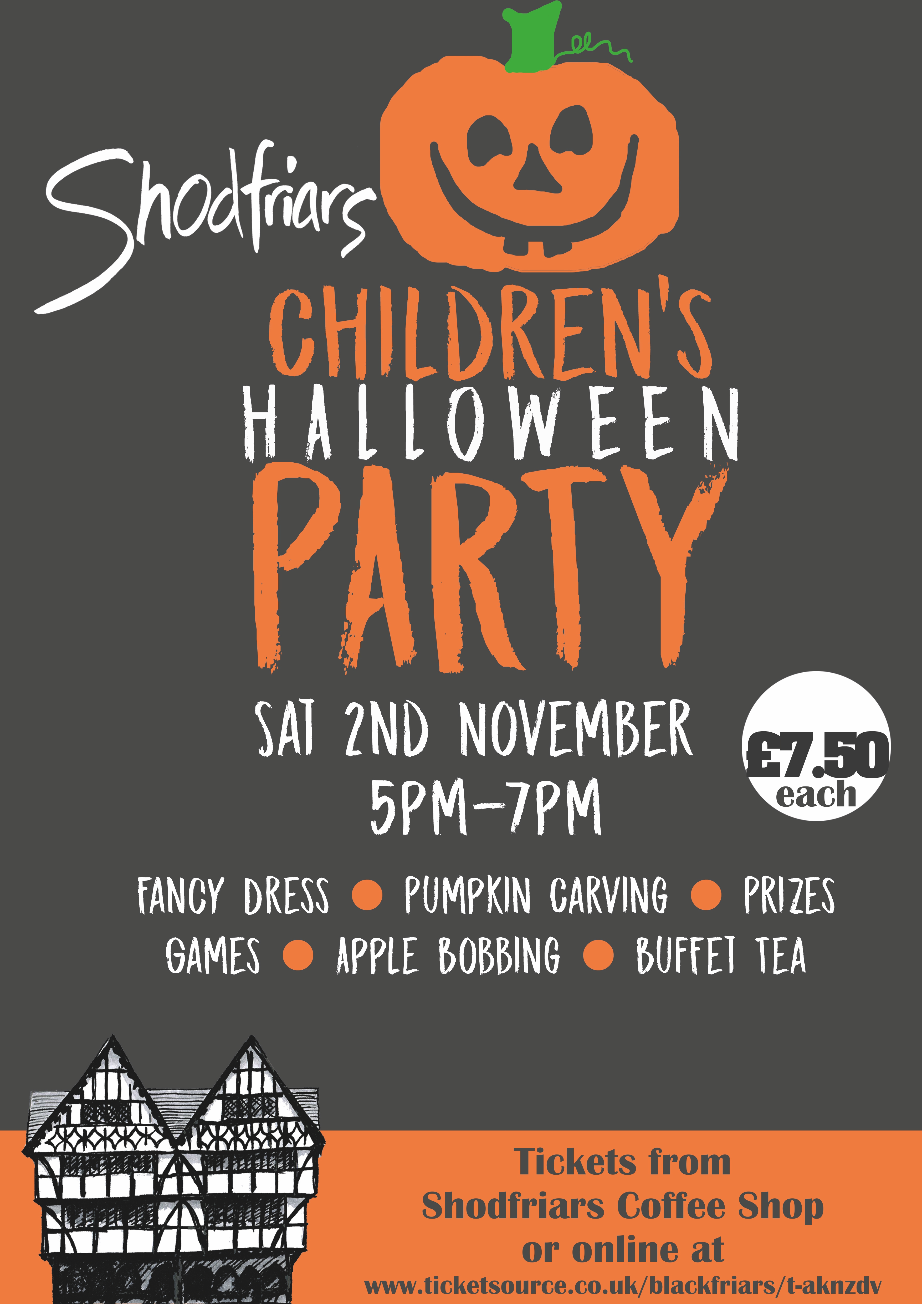 Children's Halloween Party at Shodfriars Hall 2nd November 2019