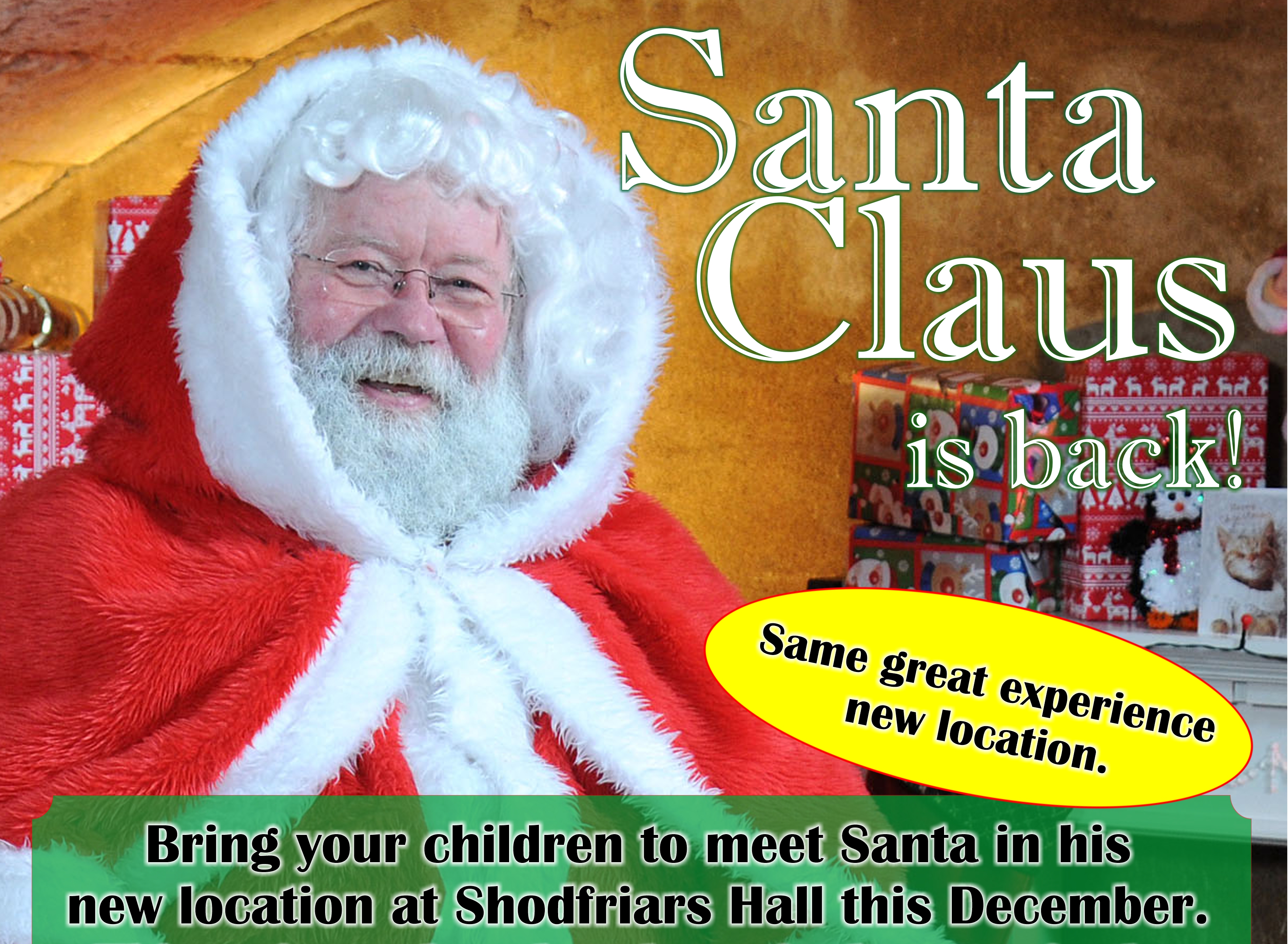 Santa Claus is back this December 2019 and can't wait to see you. 