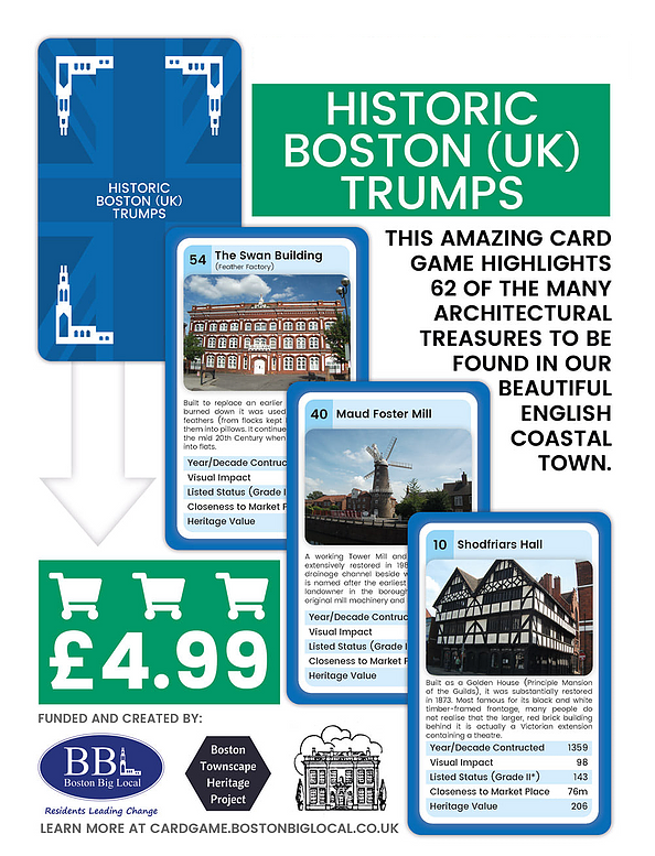 Historic Boston (UK) Trump Cards - Onsale now