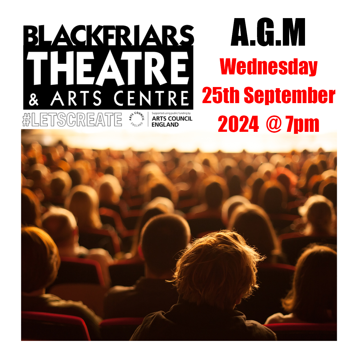 Blackfriars Theatre AGM - Wednesday 25th September 2024