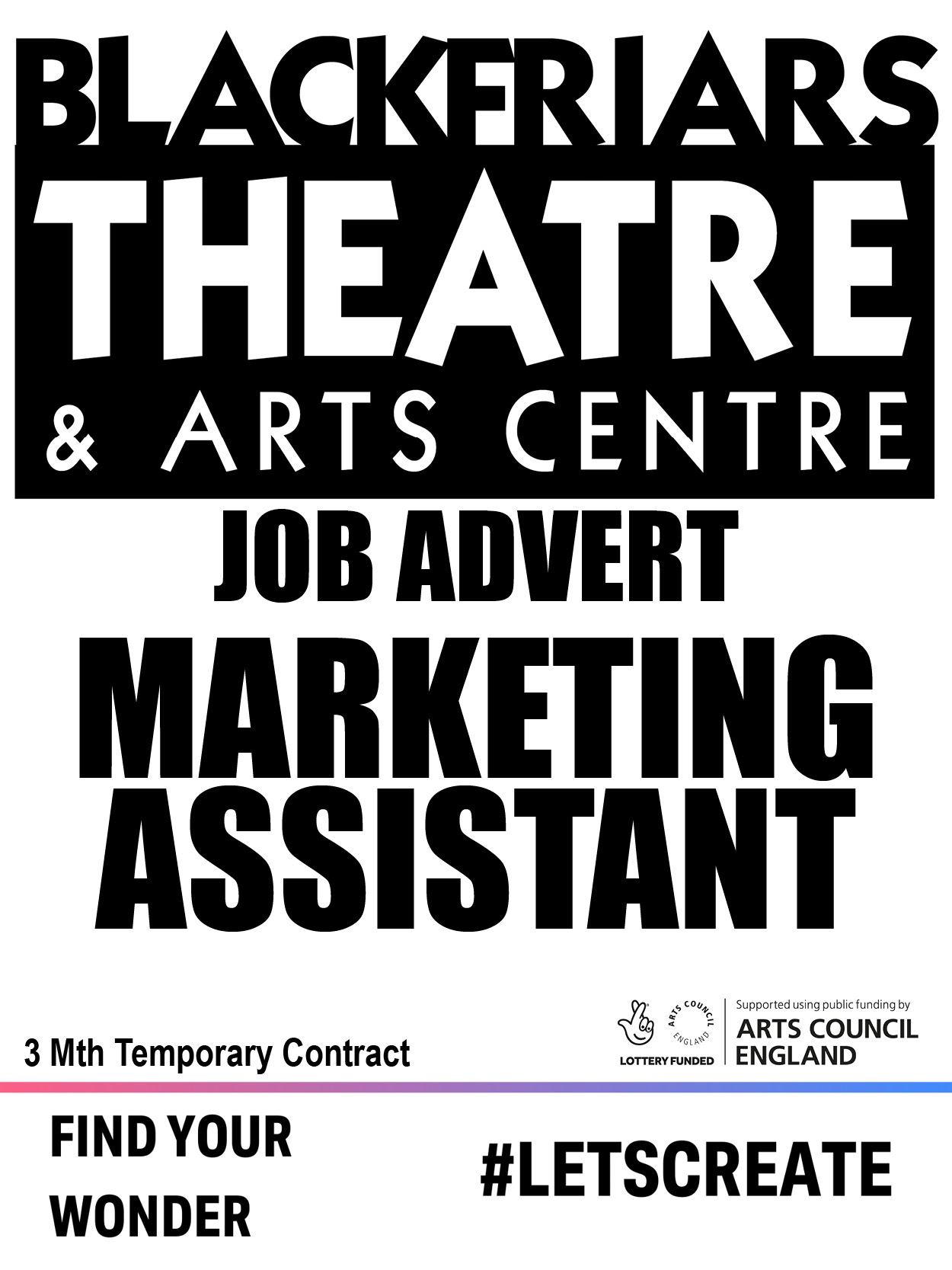 WE ARE RECRUITING - Marketing Assistant - Immediate start! 