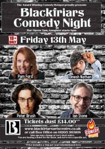 Blackfriars Comedy Night - May 2022