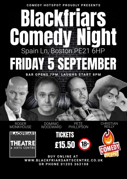 Blackfriars Comedy Night - September 2025